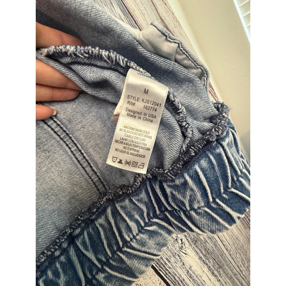 Mono B Women's Denim Jean Jacket Size M - Picture 6 of 7